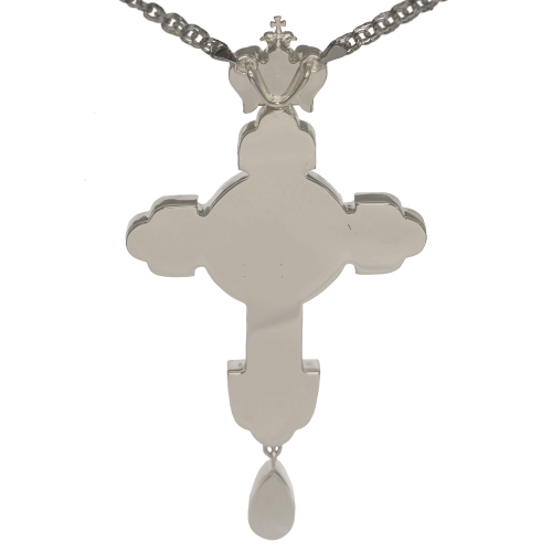 2.10.0575лр/1лр Крест наперсный в серебрении фото 6