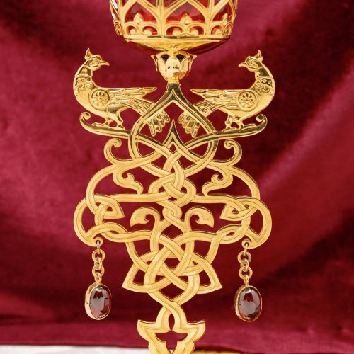 2.7.2871лп Лампада напрестольная в позолоте фото 5