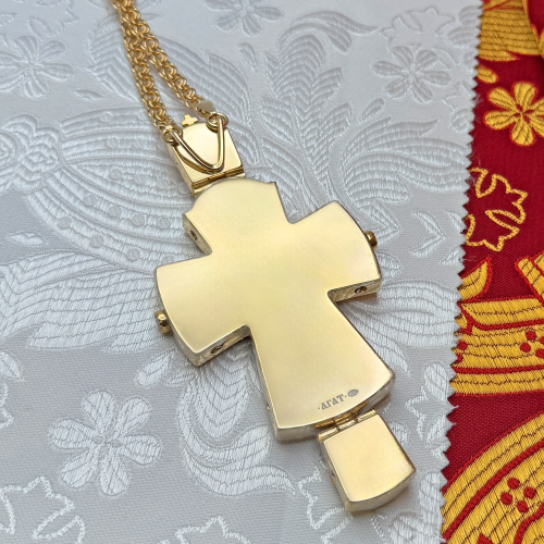 2.10.0408лп/1лп Крест наперсный в позолоте фото 3 2.10.0408лп/1лп Крест наперсный в позолоте фото 3