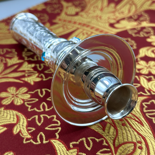 2.7.0763л Подсвечник латунный в серебрении фото 4 2.7.0763л Подсвечник латунный в серебрении фото 4