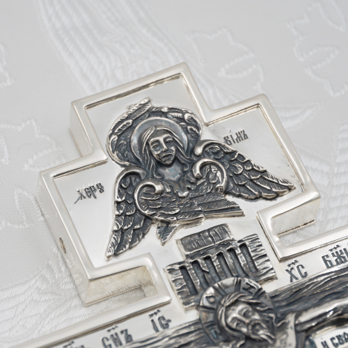 2.7.2544лр Крест напрестольный латунный в серебрении фото 4 2.7.2544лр Крест напрестольный латунный в серебрении фото 4