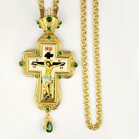 2.10.0285лп-2/1лп Крест наперсный в позолоте с цепью