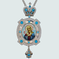 2.7.1205л-2/1л Панагия латунная с цепью