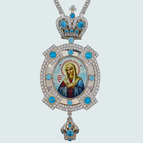 2.7.1205л-2/1л Панагия латунная с цепью