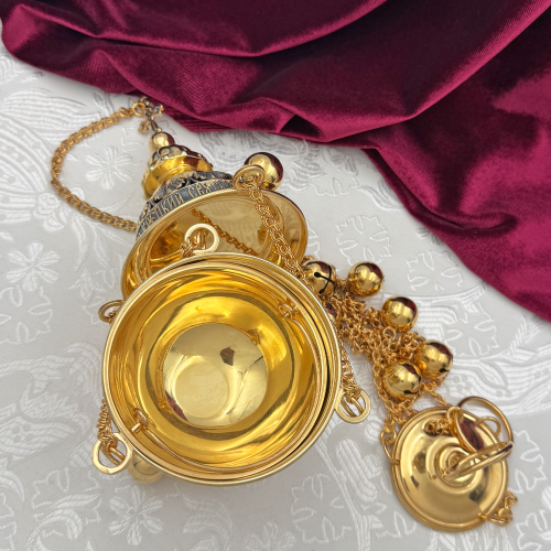 2.7.2640лпр Кадило латунное с патинированием в позолоте фото 5 2.7.2640лпр Кадило латунное с патинированием в позолоте фото 5