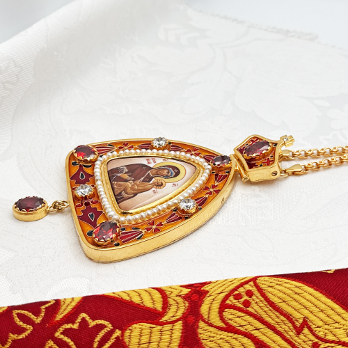 2.7.2303лп-18/1лп-М Панагия в позолоте фото 6 2.7.2303лп-18/1лп-М Панагия в позолоте фото 6