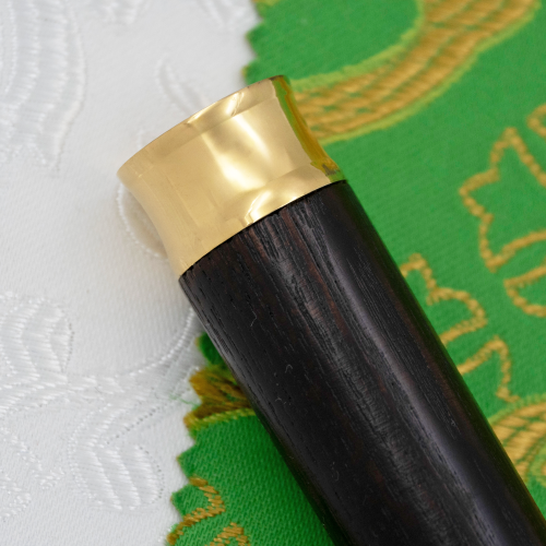 2.7.2800лрч Посох латунный с красными камнями и патинированием фото 3 2.7.2800лрч Посох латунный с красными камнями и патинированием фото 3