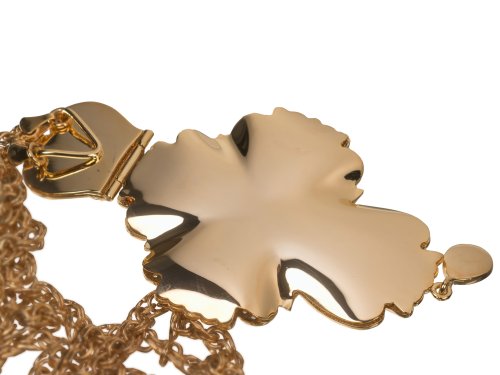 2.10.0327лп-2/1лп Крест латунный в позолоте с цепью фото 3