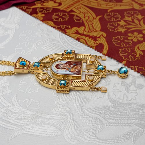 2.7.1887лп-2/115лп Панагия в позолоте фото 2