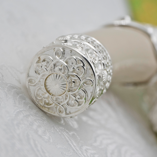 2.7.0918л Посох латунный в серебрении фото 8