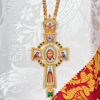 2.10.0400лп-2/1лп Наперсный латунный крест