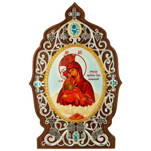 2.78.01013л И.н. латунная Образ Богородицы Почаевская