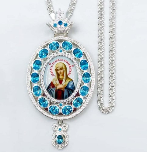 2.7.1364л-2/1л Панагия латунная с цепью 2.7.1364л-2/1л Панагия латунная с цепью