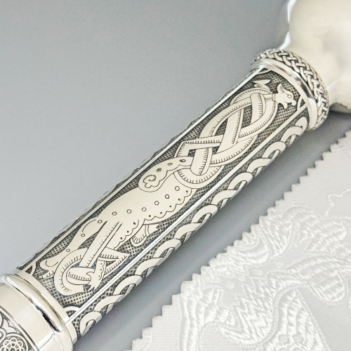 2.7.2799лрч Посох латунный с акрилом в серебрении фото 5