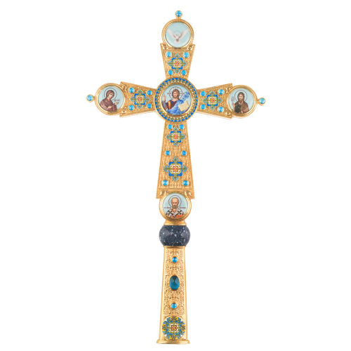 2.7.2267лпэ-2 Крест напрестольный в позолоте