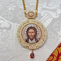 2.7.2541лп-2/1лп-М Панагия в позолоте с эмалью