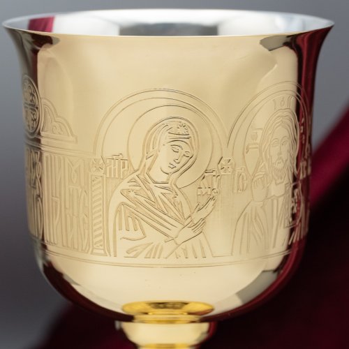 2.7.1759лп Потир на 0,5л в позолоте фото 7