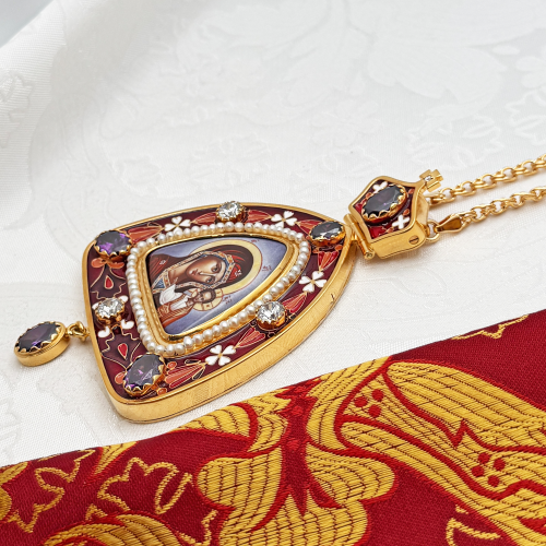 2.7.2303лп-18/1лп-М Панагия в позолоте фото 6