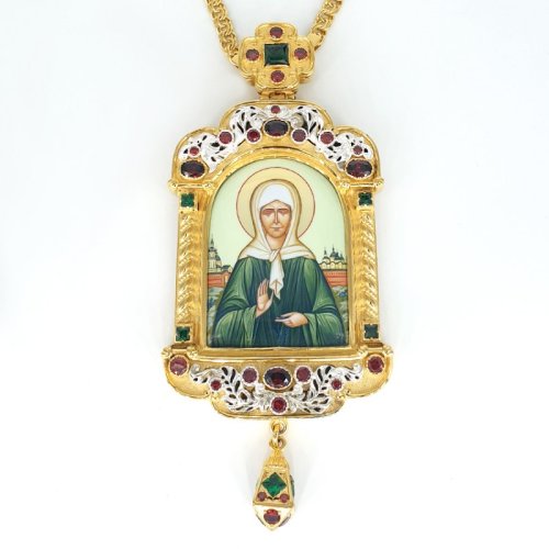 2.7.1005лп-2/1лп Панагия латунная в позолоте с принтом и цепью арт.2.7.0201лп 2.7.1005лп-2/1лп Панагия латунная в позолоте с принтом и цепью арт.2.7.0201лп