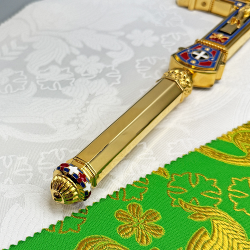 2.7.2660лпэ Крест напрестольный в позолоте фото 4