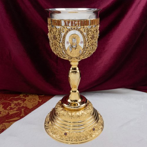 2.7.0997клпэ Потир комбинированный 1,0 л. в позолоте