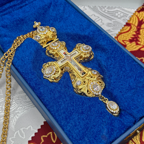 2.10.0156лп-2/1лп Крест наперсный в позолоте фото 2 2.10.0156лп-2/1лп Крест наперсный в позолоте фото 2