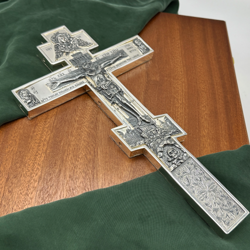 2.7.2544лр Крест напрестольный латунный в серебрении фото 10 2.7.2544лр Крест напрестольный латунный в серебрении фото 10