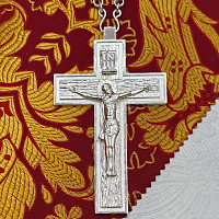 2.10.0175л/69л Крест латунный в серебрении