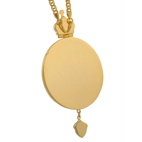 2.7.2376лпэ-2/1лп Панагия в позолоте с эмалью фото 2