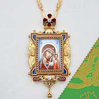 2.7.2708лп-18/155лп-М Панагия латунная в позолоте