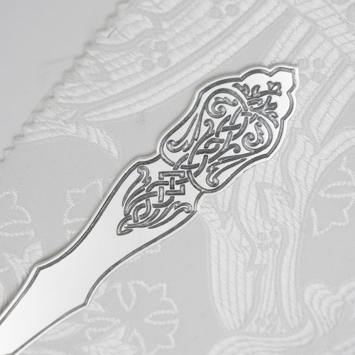 2.7.1815лр Лжица латунная с патинированием в серебрении фото 4 2.7.1815лр Лжица латунная с патинированием в серебрении фото 4