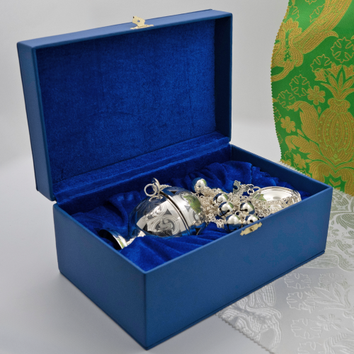 2.7.2961лр Кадило латунное с патинированием в серебрении фото 2