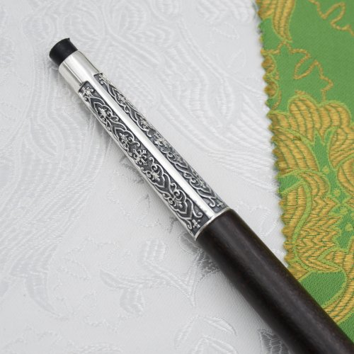 2.7.2478лнр Жезл латунный с натуральными камнями в серебрении фото 3 2.7.2478лнр Жезл латунный с натуральными камнями в серебрении фото 3