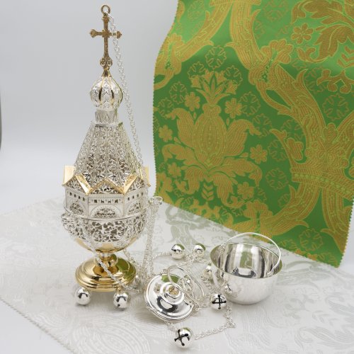 2.7.1097лф Кадило латунное с фрагментальной позолотой фото 6 2.7.1097лф Кадило латунное с фрагментальной позолотой фото 6