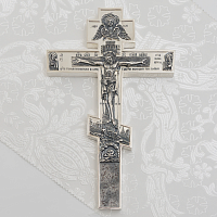 2.7.2544лр Крест напрестольный латунный в серебрении