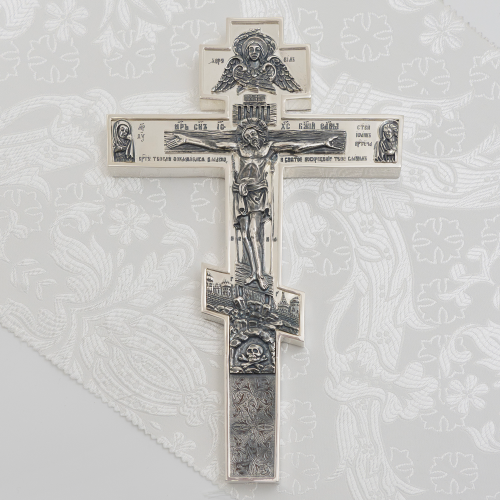 2.7.2544лр Крест напрестольный латунный в серебрении 2.7.2544лр Крест напрестольный латунный в серебрении