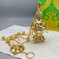 2.7.2588лпр Кадило латунное в позолоте