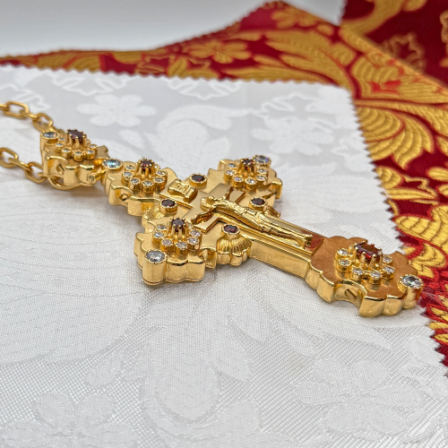 2.10.0632лп/10лп Крест наперсный в позолоте фото 2