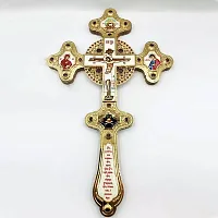 2.7.1214лп Крест Напрестольный латунный в позолоте