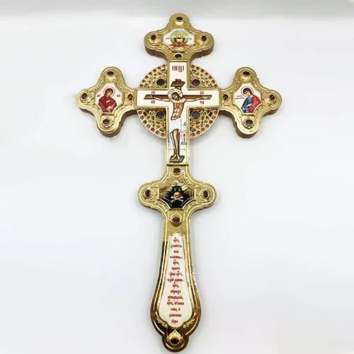 2.7.1214лп Крест Напрестольный латунный в позолоте 2.7.1214лп Крест Напрестольный латунный в позолоте