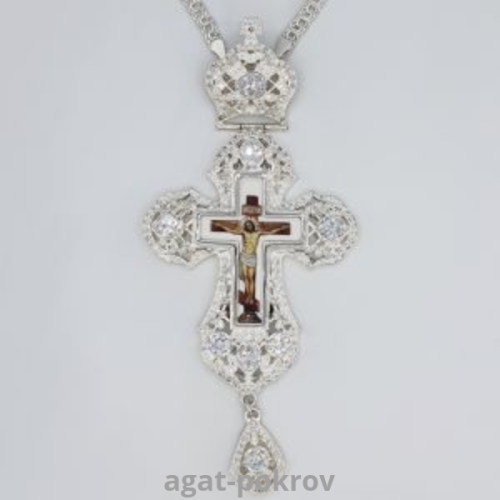 2.10.0180л-2/1л Крест латунный с цепью