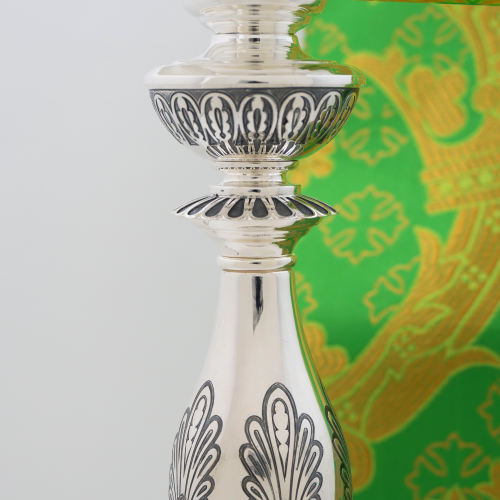 2.7.1737лр Примикирий латунный с патинированием в серебрении фото 4