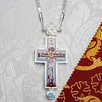 2.10.0398л-2/64л Крест наперсный в серебрении