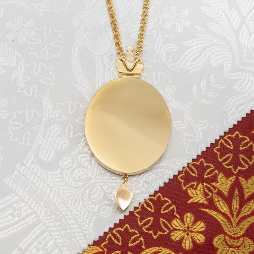 2.7.2376лпэ-2/1лп Панагия в позолоте с эмалью фото 6 2.7.2376лпэ-2/1лп Панагия в позолоте с эмалью фото 6