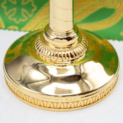 2.7.2829лп Крест настольный латунный в позолоте  фото 4