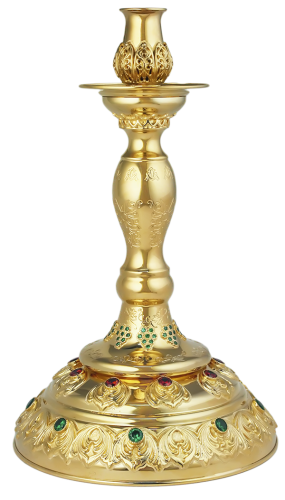 2.7.1056лп Подсвечник латунный в позолоте 2.7.1056лп Подсвечник латунный в позолоте