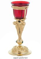 2.7.1718лп Лампада латунная в позолоте