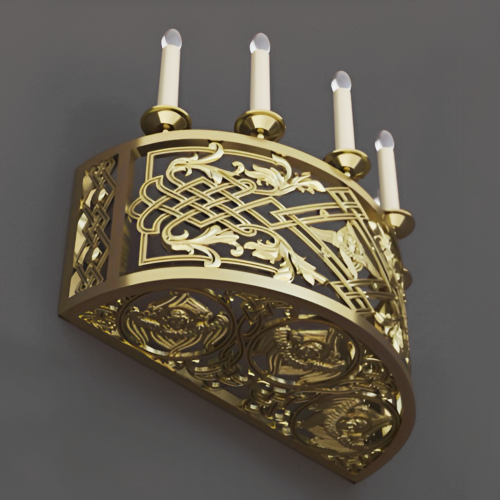 5.7.2972лм Бра церковное на 5 свечей фото 4 5.7.2972лм Бра церковное на 5 свечей фото 4