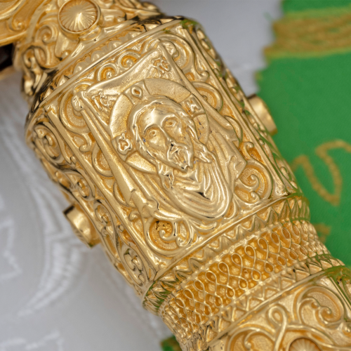 2.7.0918лп Посох латунный в позолоте фото 6 2.7.0918лп Посох латунный в позолоте фото 6