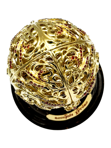 2.13.0149лп Яйцо Пасхальное латунное в позолоте фото 2 2.13.0149лп Яйцо Пасхальное латунное в позолоте фото 2